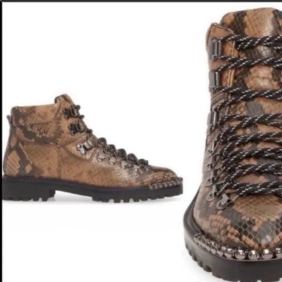 Schutz Ariabelle Lug Sole Booties 8.5 rhinestone detail