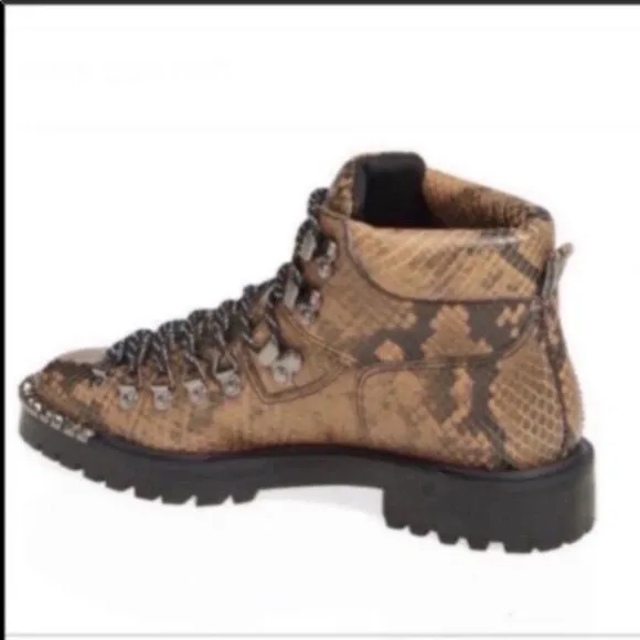Schutz Ariabelle Lug Sole Booties 8.5 rhinestone detail