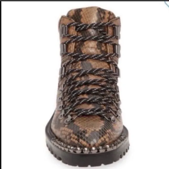 Schutz Ariabelle Lug Sole Booties 8.5 rhinestone detail