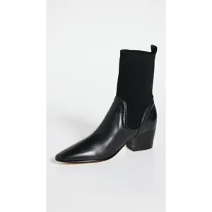 Schutz 'Camille' Black Leather Boots Size 6.5