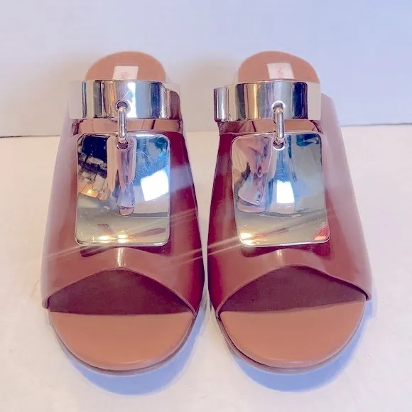 See By Chloe Anita Mule Leather Sandals Size 38