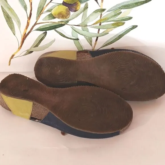 Sergio Tomani Cork and Leather Sandals