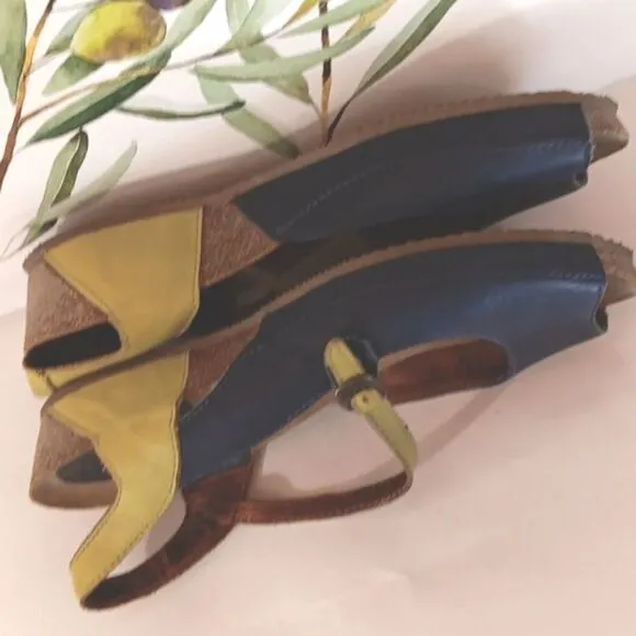 Sergio Tomani Cork and Leather Sandals