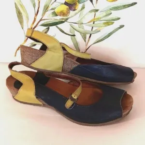 Sergio Tomani Cork and Leather Sandals
