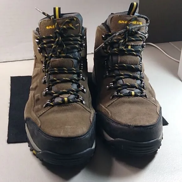 Skechers Leather/synthetic Upper Waterproof Lace Up Men's Boots Country