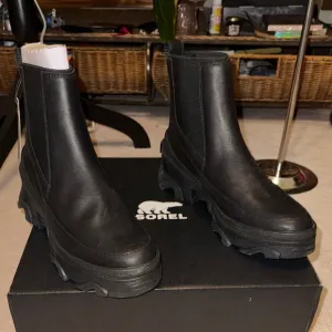 Sleek Black Chunky Sole Boots