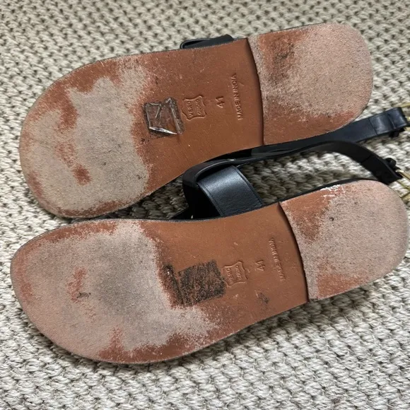 Soeur THALES SANDALS, Black Leather Sandals