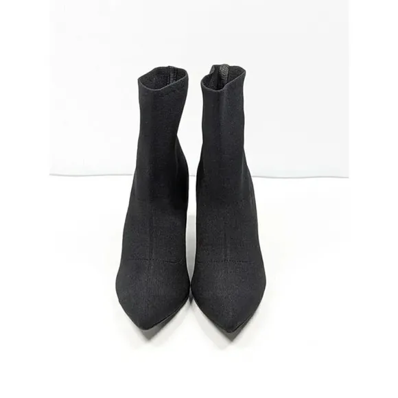 Sol Sana Women's Ezra Black Stretch Knit Pointed toe Boot Size 41 EU (MSRP $175)
