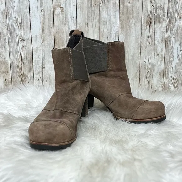 Sorel Addington Waterproof Leather Chelsea Heel Boots [S5009]