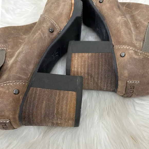 Sorel Addington Waterproof Leather Chelsea Heel Boots [S5009]