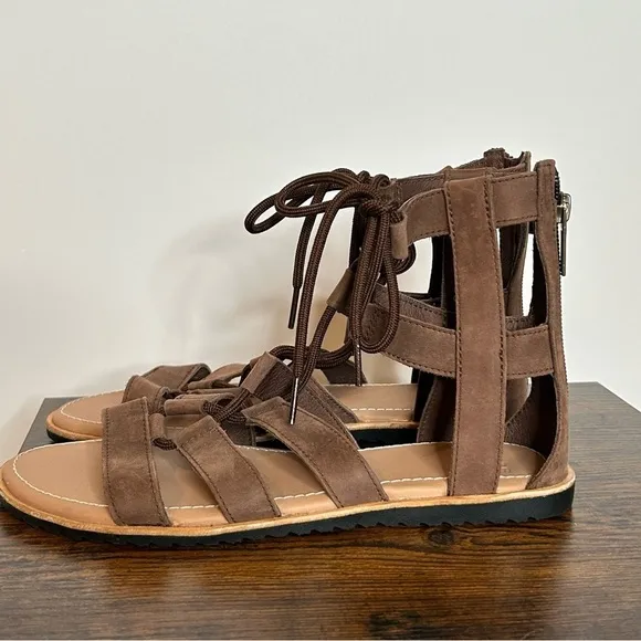 Sorel Bailee Lace Up Gladiator Sandals Leather Size 7