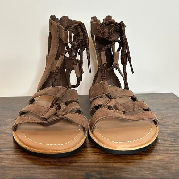 Sorel Bailee Lace Up Gladiator Sandals Leather Size 7