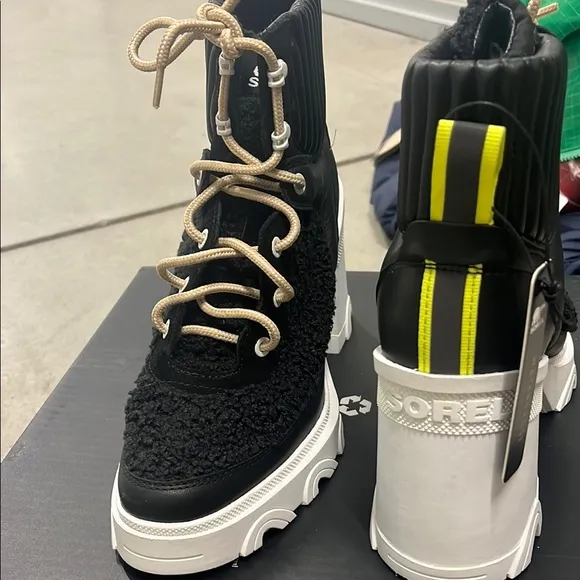 Sorel Black and White Women's Boots