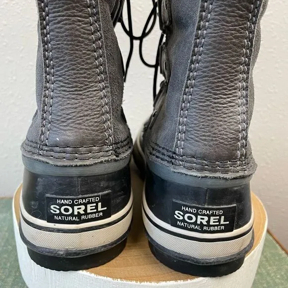 Sorel Gray and Black Waterproof Boots Size 5 EUC