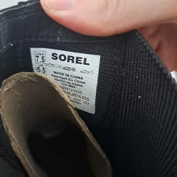 Sorel hi-line chelsea boot black 7.5 NWT