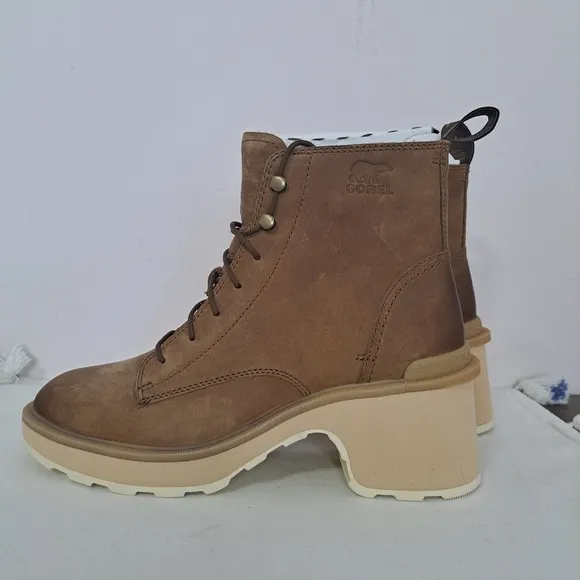 Sorel Hi-Line heel lace boot brown 9.5 NWT