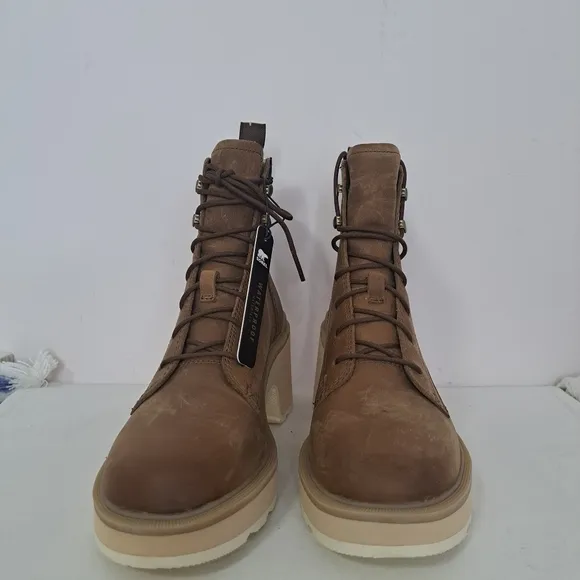 Sorel Hi-Line heel lace boot brown 9.5 NWT
