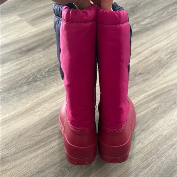 Sorel Kids' Pink and Navy Winter Boots Rugged Canadian Original  NWT