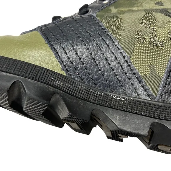 SOREL Lexie Youth Camo Camouflage Wedge Lace Up Boots Green Size 1