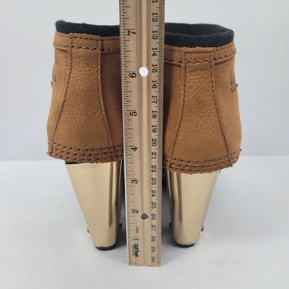 Sorel Medina II Women's Brown Black Waterproof Ankle Boots NL2086-010 US Size 7