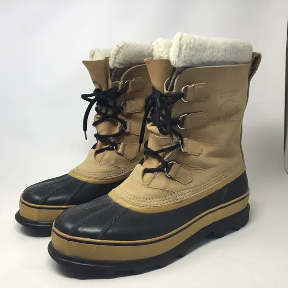 Sorel Men's Caribou II Lace Up Snow Boots Waterproof Insulated Winter Size 12 US