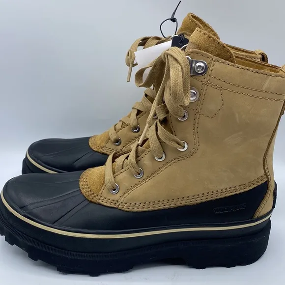 Sorel Men'sCaribou Storm WPWaterproof LeatherCasual‎ Boots