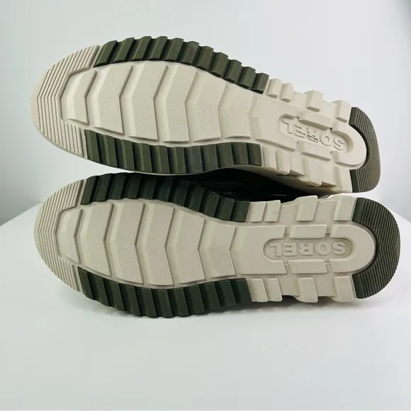 Sorel Tan Green Mac Hill Lite Rush Waterproof Sneaker Lace Up Casual Boots NWT