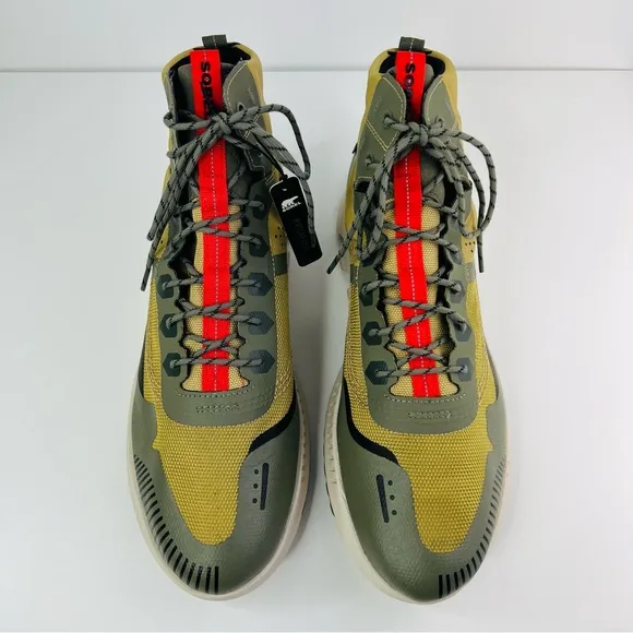 Sorel Tan Green Mac Hill Lite Rush Waterproof Sneaker Lace Up Casual Boots NWT