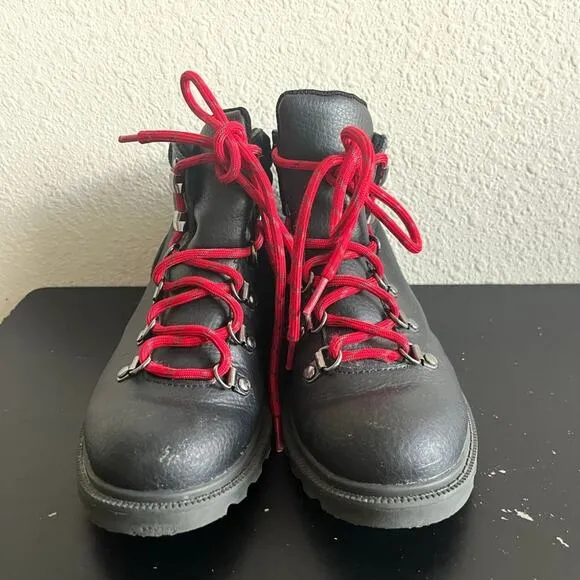 Sorel Unisex Madson Black Waterproof Hiker Boots Size 2 Style NY2994-010