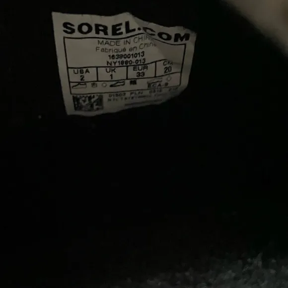 Sorel Winter Boots- Boy’s Size 2- Black
