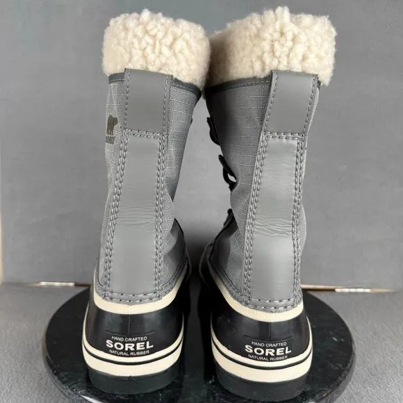 Sorel Winter Carnival Quarry Gray Waterproof Lace-Up Boots Women’s Size 8.5 US