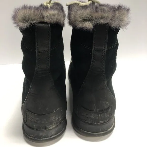 Sorel Women’s Explorer Joan Waterproof Boot Black Size 10 M