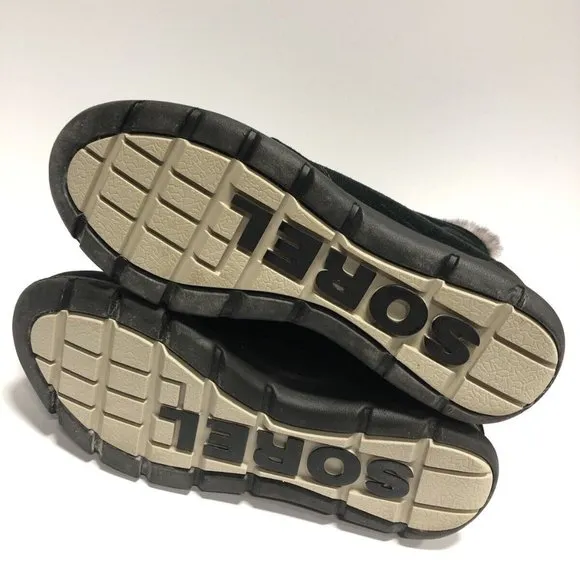 Sorel Women’s Explorer Joan Waterproof Boot Black Size 10 M
