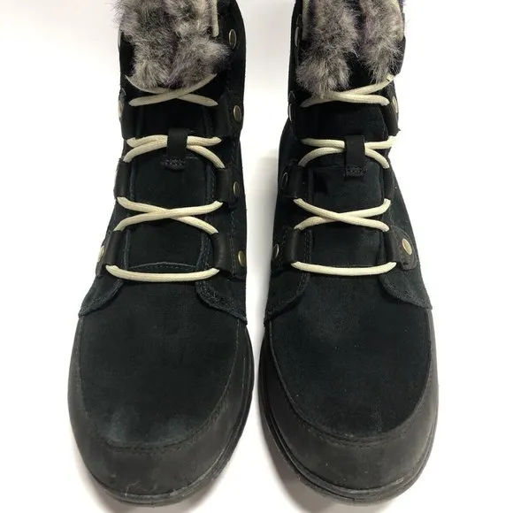 Sorel Women’s Explorer Joan Waterproof Boot Black Size 10 M