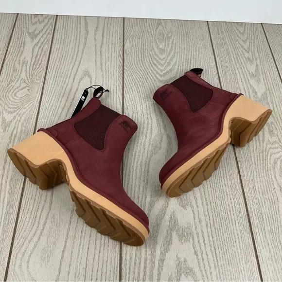 Sorel Women's Hi-Line Waterproof Chelsea Boots US8 Spice/Tawny Buff $190
