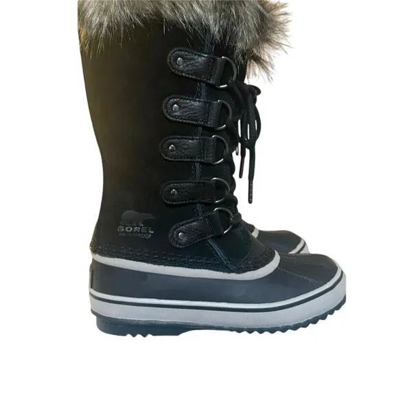 SOREL Women's Joan Of Arctic Black, Quarry WP Snow Boots Size 5.5
