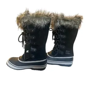 SOREL Women's Joan Of Arctic Black, Quarry WP Snow Boots Size 5.5