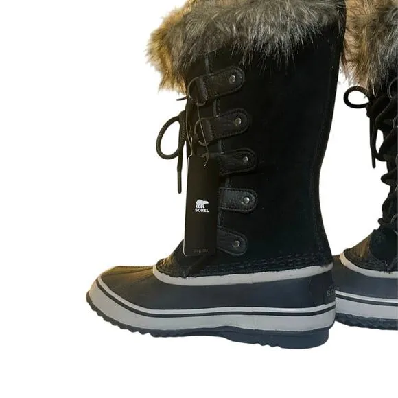 SOREL Women's Joan Of Arctic Black, Quarry WP Snow Boots Size 5.5