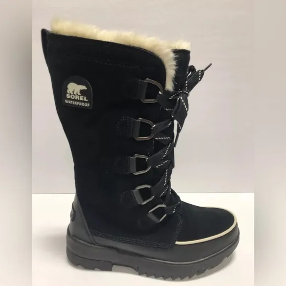 Sorel Women’s Tivoli IV, Black Waterproof Winter Boots, Size 7M