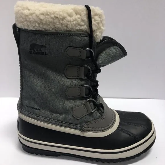 Sorel Women’s Winter Carnival, Gray Waterproof Boots, Size 7 M