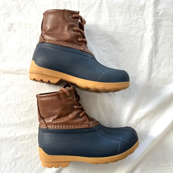 SPERRY port duck boots blue brown SZ 11 M NWOT