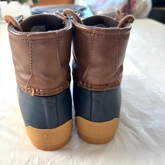 SPERRY port duck boots blue brown SZ 11 M NWOT