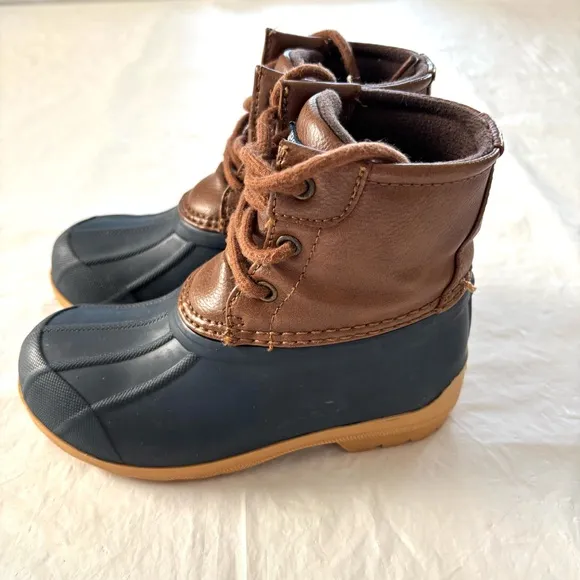 SPERRY port duck boots blue brown SZ 11 M NWOT