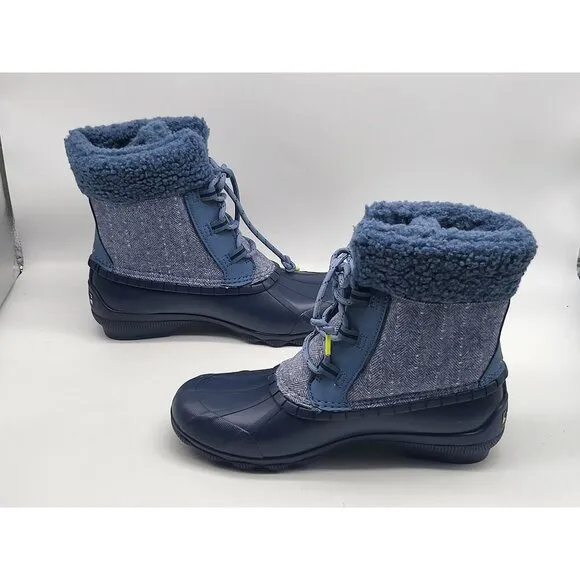 Sperry Syren Gulf Duck Boots STS87697 Womens Blue Size 7.5