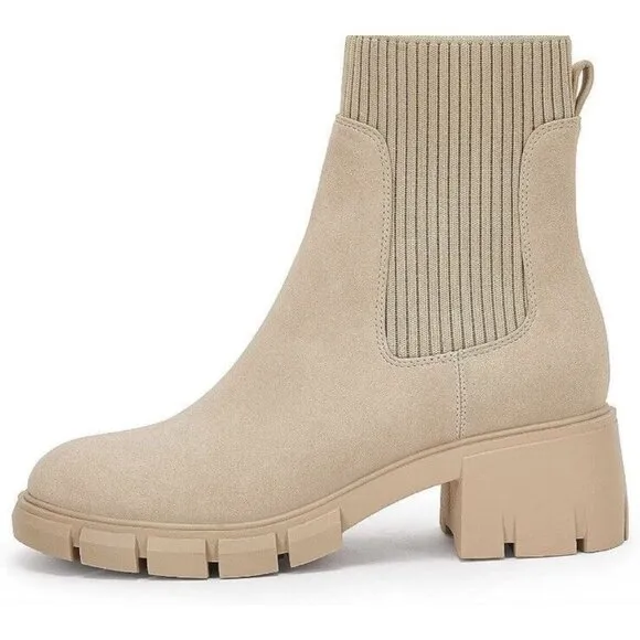 Sprit Womens Platform Ankle Boots Elastic Chunky Block Heel Chelsea Booties...
