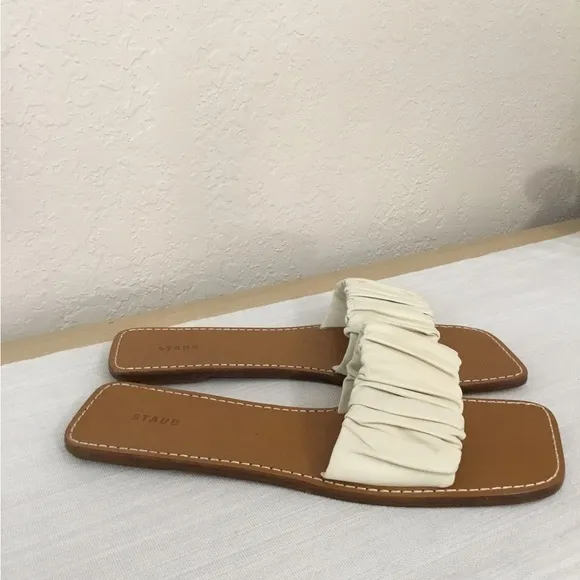 STAUD Nina Ruched Sandals Sz.EU 41