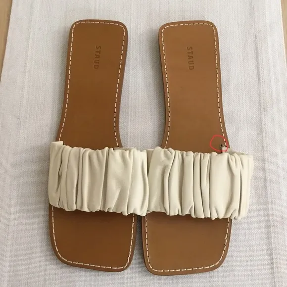 STAUD Nina Ruched Sandals Sz.EU 41