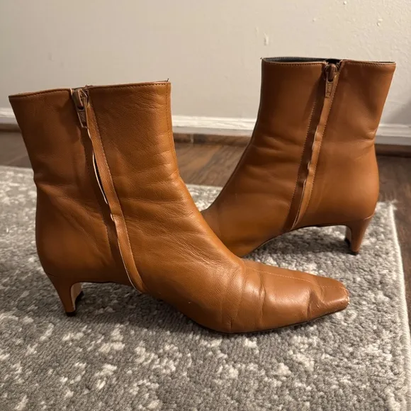 Staud Wally Ankle Boot in Tan