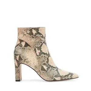 Steve Madden Jenn Leather Natural Multi Pointed Ankle Boots Size 6.5
