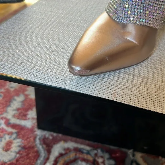 Steve Madden Rhinestone Boots, size9.5, sparkly multicolor